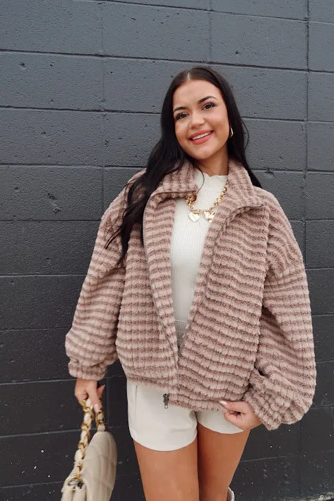 Textured Sherpa Jacket