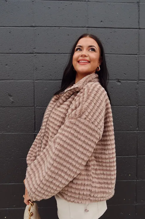 Textured Sherpa Jacket