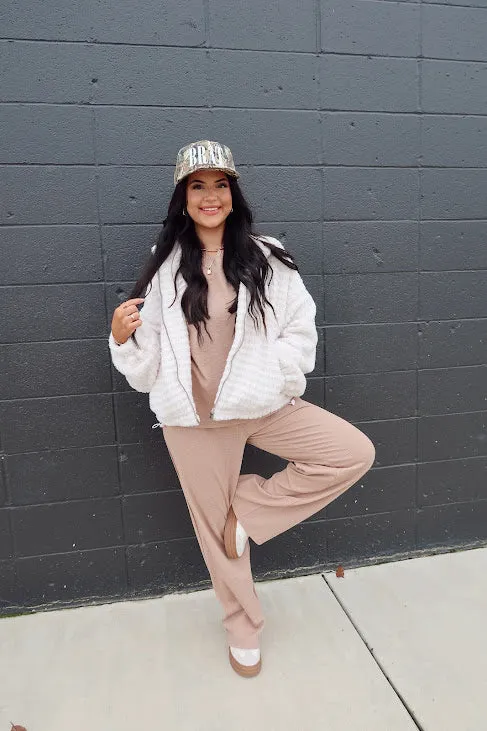 Textured Sherpa Jacket