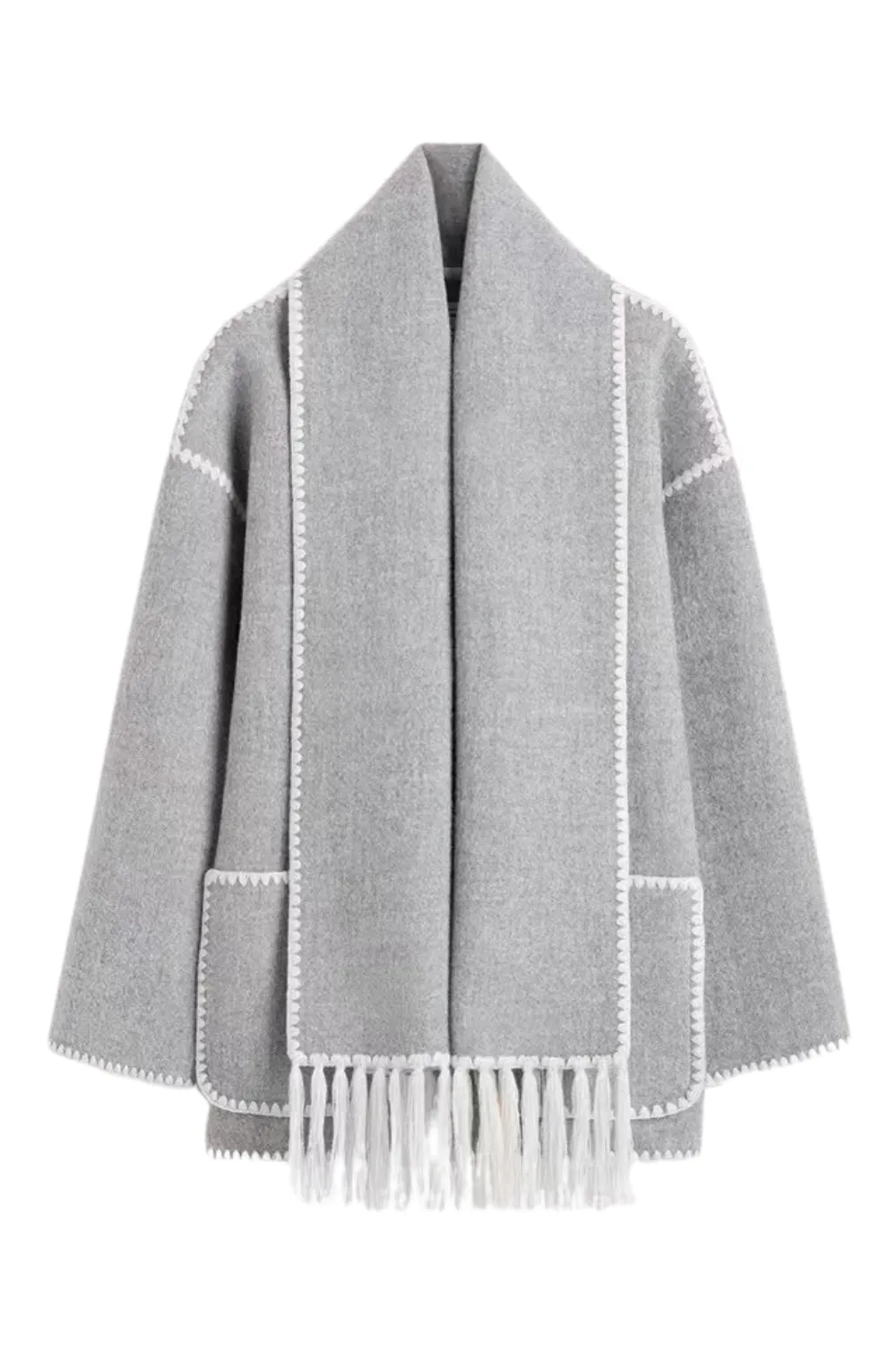 'Thalia' Wool Blend Scarf Jacket *8 Colors