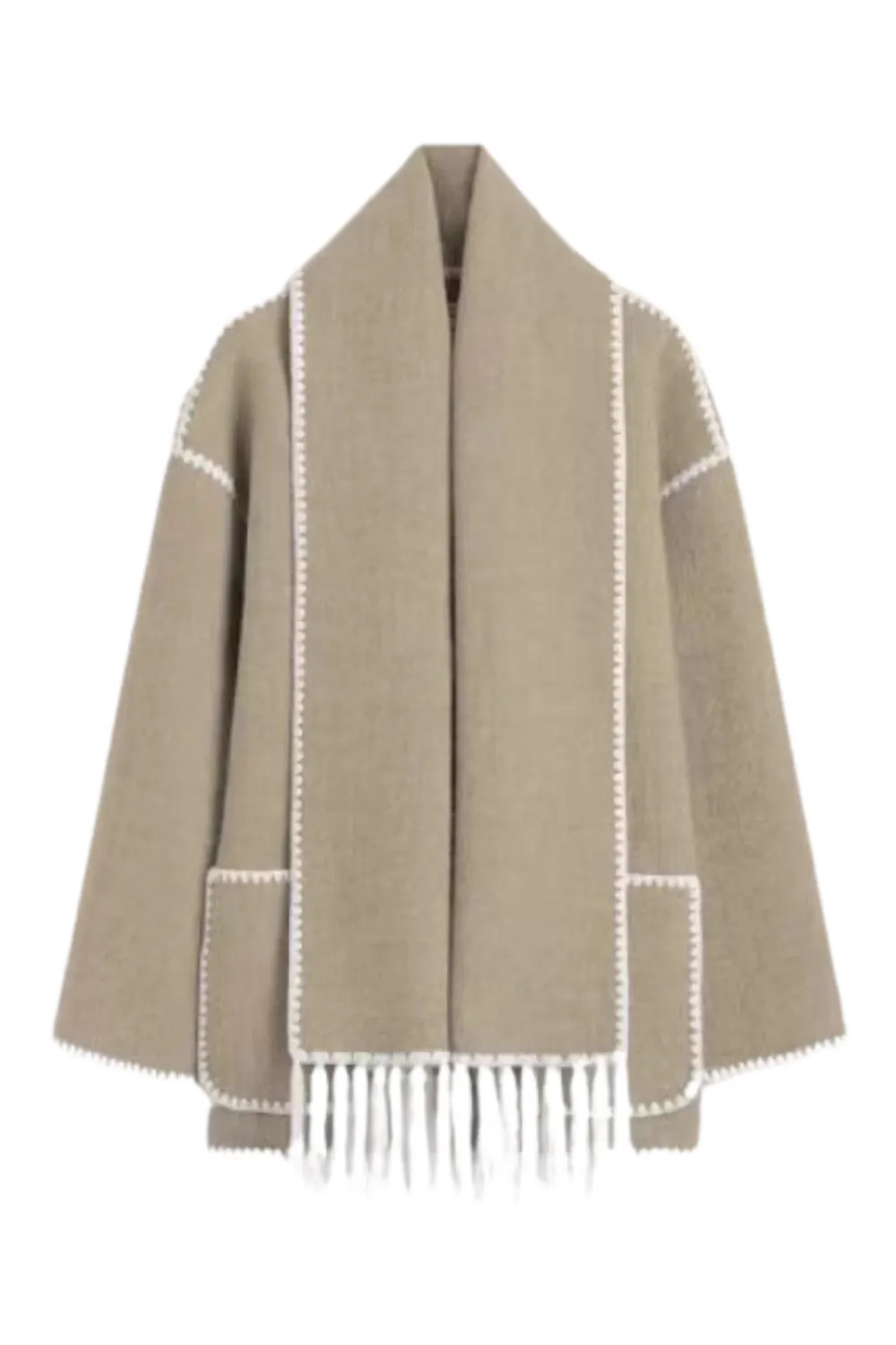 'Thalia' Wool Blend Scarf Jacket *8 Colors