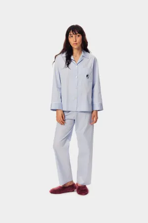 The Sleeper Cotton Pajama Set in Blue