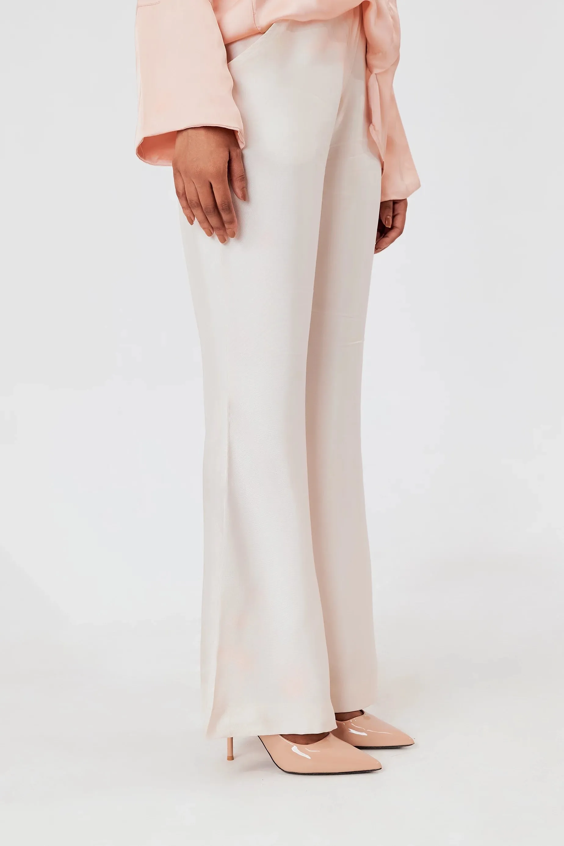 Women's Bell Bottom Pants Peach